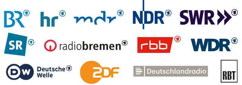 Logos der Rundfunkanstalten